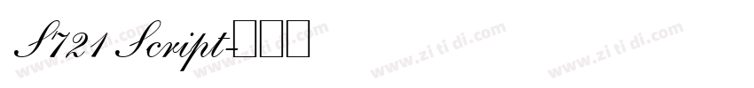 S721 Script字体转换